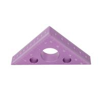 Righello ad angolo retto per la lavorazione del legno, triangolare, altezza 97 x 68 x 14 mm, in legno, alluminio, ad angolo retto, adatto per uso domestico e quotidiano, progettato per un uso duraturo