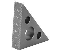 Righello ad angolo retto pratico in lega di alluminio per la lavorazione del legno, righello a 90 gradi, righelli da costruzione Squadre da carpenteria per forniture da falegname Strumenti
