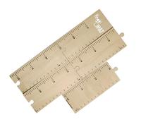 Righello Adesivo in Legno per Altezza Bambino Bambina, Beige | Tabella Crescita per Camera Infantile, Strumento Educativo per Misurare e Registrare lo Sviluppo