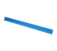 Righello Alluminio 3 Lega Lati Triangolare a da Ingegnere | Scala Imperiale per Disegno Architettonico, Numeri Chiari, Base Concava, Colore Blu