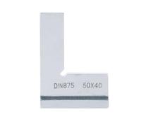 Righello Angolare a 90 Gradi in Acciaio Inox, Alta Precisione | Design Ispessito, Scala Resistente All'usura, Superficie Liscia Lucidata, Colore Argento