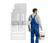 Righello angolare da carpentiere in acciaio a doppio strato, righello per marcatura e livella a bolla, per pavimenti, costruzioni di , misura, mobili, falegnameria, giunzione