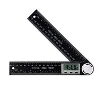 Righello Angolare Digitale Display LCD Goniometro 360 Gradi Rilevatore Angolo Acciaio Inossidabile con Funzione di Bloccaggio per Falegnami Ingegneria Legno