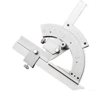Righello angolare in acciaio inox, goniometro a 320 gradi, scala incisa ad alta precisione, strumento di misurazione per la lavorazione del legno e l'ingegneria dei metalli, 15 x 10 cm (B)