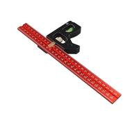 Righello angolare leggero con di posizionamento, design scanalato in acciaio inossidabile(400mm)