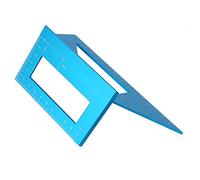 RIGHELLO ANGOLARE MULTIFUNZIONALE IN LEGA DI ALLUMINIO DA 45/90 GRADI CALIBRO PER MARCATURA STRUMENTO PER LA LAVORAZIONE DEL LEGNO PER FALEGANI (Blue)