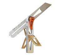 Righello angolare per la lavorazione del legno, combinazione di 90/45 gradi pieghevole Scriber 8:1/6:1 a coda di rondine calibro tenone calibro carpenteria precisione marcatura calibro