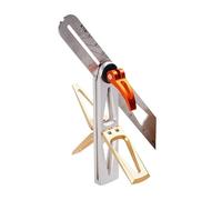 Righello angolare per la lavorazione del legno, regolabile, di precisione, multiuso, pieghevole, design retrattile, righello per scriba