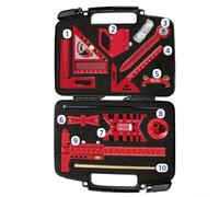 Righello angolare quadrato a coda di rondine e set di scriba centrale per misurazione e marcatura nella pratica della lavorazione del legno (10 pezzi)