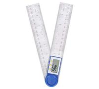 Righello angolare universale - misurazione a 360 gradi, durata in acciaio inox, utensile multiangolo e lunghezza, precisione di blocco, display digitale facile da leggere