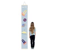 Righello Appeso per Misurare l'Altezza dei Bambini | Grafico Crescita con Design Adorabile | Decorazione Murale Rimovibile e Riutilizzabile | Regalo Perfetto per Ragazzi e Ragazze (Universo)