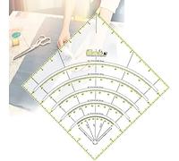 Righello Arci Fans Righello Acrilico Trasparente Universale Strumento da Cucito con Linee a Griglia Bicolore per Patchwork, Sartoria, Artigianato
