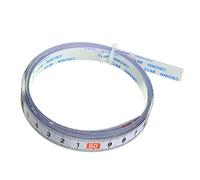 Righello autoadesivo con sistema metrico, in acciaio, per seghe a nastro, per banco a T, fresatrice, sega a nastro, strumento per la lavorazione del legno (3M-0-3M)