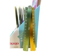 Righello Bi-Fold in Alluminio Anodizzato, 30 cm, Pieghevole a 180°