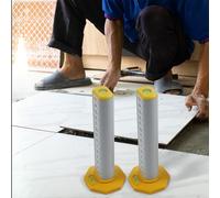 Righello con base magnetica, livello in lega di alluminio da 165 mm per progetti di falegnameria, piastrelle e pavimenti, doppio uso Horizo (giallo)