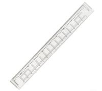 Righello con coordinate geografiche per mappatura e navigazione, adatto per escursionisti e attività all'aperto (37 cm)