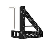 Righello con foro tutto in e robusto sqaure in metallo, essenziale per la lavorazione del legno e progetti di costruzione, righello per falegnameria e falegnameria