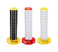 Righello con incisione laser, 2 pezzi, accurato (giallo e nero) | Robusto corpo in lega di alluminio, finitura antiruggine, design resistente all'usura, set da 2 pezzi, pronto per cantiere