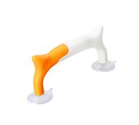 Righello con ventose, resistente, per fai da te, cucito, artigianato, patchwork, righello, giallo, bianco, 18 x 7,8 cm