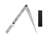 Righello conico a cuneo in acciaio inossidabile 0-150 mm Calibro di profondità for saldatura for ispezione fori for strumento misurazione Spessore per officina meccanica