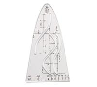 Righello coseno Righello parabola con impugnatura antifatica per un uso prolungato nelle lezioni calcolo e schizzo tecnico Strumento misurazione del coseno