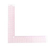 righello cucito professionale + Righello da cucito, righello in plastica a forma di L-quadrato Misura per cucire a curva francese Strumento professionale per sarti(01)