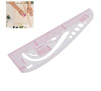 Righello Curvo, 3245 Righello Multifunzione Sarto Ad Alta Precisione Corpo Trasparente Righello Multifunzione Professionale In Plastica Per La Progettazione Di Costumi
