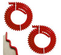 Righello curvo da 2 m, fresatura flessibile, fresa superiore, strisce di profilatura per la lavorazione del legno, catena dentata, modelli di fresatura a strisce