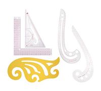 Righello curvo da 5 pezzi in plastica multifunzione, strumento per la correzione della correzione della classificazione del cucito, della forma variabile