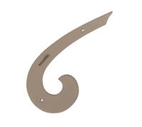 Righello curvo francese da 30,5 cm, in acrilico trasparente, righello per cucito, per designer, sarti e appassionati di cucito