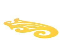 Righello Curvo Francese Giallo in Pp per Modellistica Sartoriale | Designer e Professionisti, Uso in Atelier e Casa, Superficie Liscia senza Bave, Guida per Modifiche