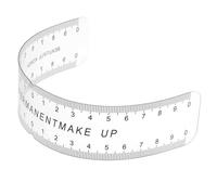 Righello Curvo per Sopracciglia Posizionamento Preciso, in Pvc | Trasparente per Visibilità, Uso Quotidiano e Mappatura, 1 Pezzo, per Artisti del Make-up Professionali