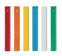 Righello da 16 cm, H 3.8 cm, Confezione da 100 Pz in colori assortiti