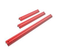 Righello da architetto, 3 pezzi, in alluminio, strumenti da disegno stabili | Righello tecnico in metallo con scala per lavorazione del legno, ingegneri e costruzioni