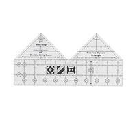 Righello da cucito a 90 gradi acrilici acrilici a mano triangolare taglio a doppia striscia righello per disegni di abbigliamento