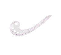 Righello da cucito curvo trasparente lungo righello a forma di virgola in plastica design sarto scala di classificazione cucito plastica virgola curva metrica