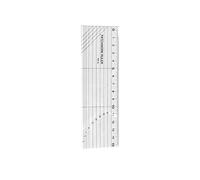 Righello da cucito per patchwork, cucito, sartoria, manuale, cucito, pittura, abbigliamento, strumento di misurazione, per uso domestico, scuola, 5 x 15 cm, nero
