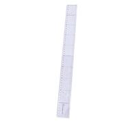 Righello da cucito per patchwork, cucito, sartoria, manuale, cucito, pittura, abbigliamento, strumento di misurazione, per uso domestico, scuola, 5 x 50 cm, nero
