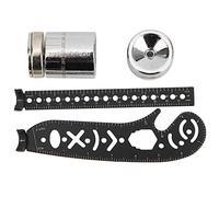 Righello da disegno - Strumento multifunzione per righello da disegno in ferro nero Misurazione della bussola magnetica per pittura innovativa(Nero)