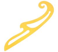Righello da Sartoria Multifunzione per Curve, Studenti, Giallo | Plastica Liscia senza Sbavature, Tracciatura Precisa di Curve, per Modellistica e Confezione Abiti