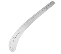 Righello della curva francese 23x5in in lega in alluminio righello cucito accurato con una curva francese scala chiara per la creazione di motivi, misurazione dell'anca per la creazione di motivi