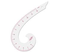 Righello della curva francese, sovrano trapunta di plastica da 4, 7 pollici con scala chiara, accessori per cucire per la creazione di motivi, designer di sarte per principianti Curva francese