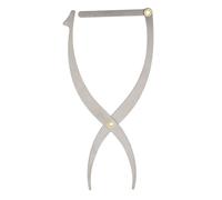 Righello dello stencil del sopracciglio, Righello dell'equilibrio di posizionamento a tre punti, Pinza strumenti del calibro dell'acciaio inossidabile per il trucco della misura (Argento)