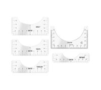 Righello di allineamento per t-shirt, guida righello per t-shirt | Guida per camicia a girocollo - Strumento di allineamento Misura abbigliamento Regole T-shirt Guida alla misurazione della camicia