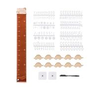 Righello Di Altezza Per Parete, Tabella Di Crescita Di Misure - Regola Di Altezza Della Parete Del Cartone Animato,Tetto Poco Ingombrante, Regola Di Curva Di Crescita Per La Camera Del Bambino,