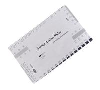 Righello di configurazione della chitarra Versatile Calibro di azione delle corde Bassi elettrici Calibro di azione per bassi Strumento di misurazione acustica e acustica