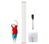 Righello di crescita 'altezza - sospesa del tessuto, strumento misura per montaggio a parete | Grafico record di altezza del bambino, nastro per arredamento per la scuola materna in legno, s