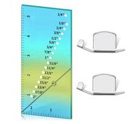 Righello di guida, sovrano strumenti, Calibro perforato acrilico multiuso, Guida di misurazione, tagliare linee rette strumento Hems per professionisti, artigianato
