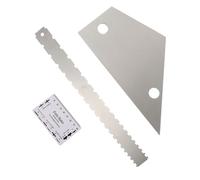 Righello di Livellamento per Chitarra, in Acciaio Inox 3 Pezzi Argento | Controllo della Tastiera e Tasti, Lettura Chiara, Conservazione Pratica, per Chitarra Folk e Box Elettrica