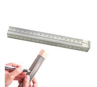 Righello di marcatura tipo T - Strumento di marcatura di precisione, righello di foratura tipo T in acciaio inox | Scala tecnica, righello di posizionamento dei fori, righello a T per la lavorazione